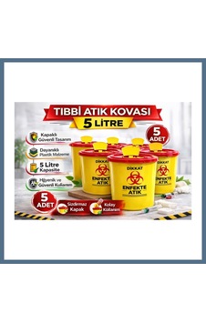 Buradabulabilirsin Atık Kovası 5 Litre 5 Adet Kapaklı Atık Kutusu Enfekte Atık Kovası Bbz Diğer Buradabulabilirsin Atık Kovası 5 Litre 5 Adet Kapaklı Atık Kutusu Enfekte Atık Kovası Bbz Diğer