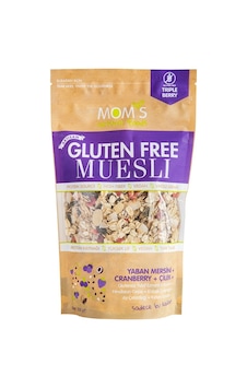 Moms Glutensiz Yaban Mersini ve Çilekli Müsli 300 G Moms Glutensiz Yaban Mersini ve Çilekli Müsli 300 G