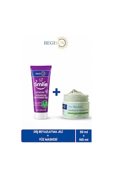 Begısun Diş Beyazlatma Jeli 50 Ml + Arındırıcı & Nemlendirici Yüz Maskesi 100 Ml Bakım Seti Begısun Diş Beyazlatma Jeli 50 Ml + Arındırıcı & Nemlendirici Yüz Maskesi 100 Ml Bakım Seti