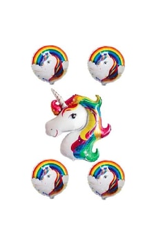 Unicorn Balon Seti Ve 1 Yaş Rakam Mum Beyaz Unicorn Balon Seti Ve 1 Yaş Rakam Mum Beyaz