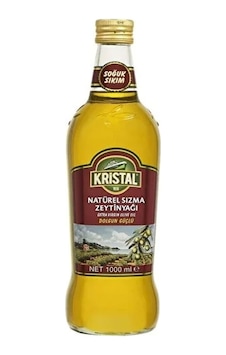Kristal Natürel Sızma Zeytinyağı Dolgun Güçlü Lezzet 1 Litre Cam Şişe Kristal Natürel Sızma Zeytinyağı Dolgun Güçlü Lezzet 1 Litre Cam Şişe