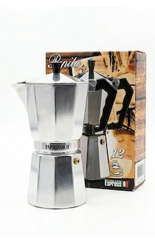 G.a.t. Pepita İtalyan Tasarımı Alüminyum Moka Pot - 12 Fincan Kapasiteli Espresso Demleme Makinesi