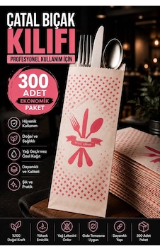 Lwc Çatal Kaşık Bıçak Kılıfı 300 Adet Hijyenik Tek Kullanımlık Servis Kılıfı Gıda Temasına Uygun Restoran Kafe Catering Lwc Çatal Kaşık Bıçak Kılıfı 300 Adet Hijyenik Tek Kullanımlık Servis Kılıfı Gıda Temasına Uygun Restoran Kafe Catering