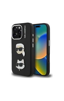 Apple Uyumlu iPhone 16 Pro Kılıf Karl Lagerfeld Lisanslı K&c Heads Pin Kapak Siyah Apple Uyumlu iPhone 16 Pro Kılıf Karl Lagerfeld Lisanslı K&c Heads Pin Kapak Siyah