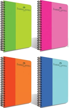 Bicolor Spiralli Plastik Kapak Defter 160 Yaprak Çizgili 4'lü Set Bicolor Spiralli Plastik Kapak Defter 160 Yaprak Çizgili 4'lü Set