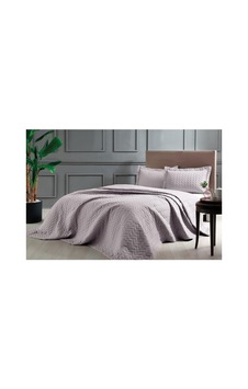 Taç Glory Örgü Desenli%100 Polyester Yatak Örtüsü Seti, Lila, Tek Kişilik Çok Renkli Taç Glory Örgü Desenli%100 Polyester Yatak Örtüsü Seti, Lila, Tek Kişilik Çok Renkli