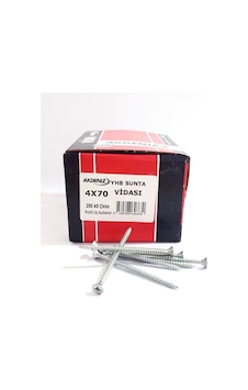 4x70 Sunta Vidası 1 Paket 200adet Yhb Türk Malı