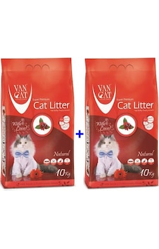 Vancat Kokusuz Topaklaşan İnce Taneli Bentonit Kedi Kumu 2 x 10 KG Vancat Kokusuz Topaklaşan İnce Taneli Bentonit Kedi Kumu 2 x 10 KG