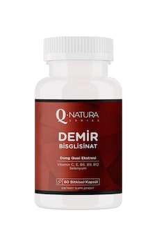 Q Natura Series Demir Bisglisinat 60 Bitkisel Kapsül Q Natura Series Demir Bisglisinat 60 Bitkisel Kapsül