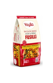 Tricolor Sebzeli Fusilli 400 G Glutensiz Vegan Lezzet, Renkli Makarna Deneyimi - 886928426 Tricolor Sebzeli Fusilli 400 G Glutensiz Vegan Lezzet, Renkli Makarna Deneyimi - 886928426