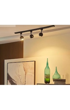 Gu10 Os Ram Tasarruflu Led Ampül Alimünyum 1 Metre Küre Siyah Met