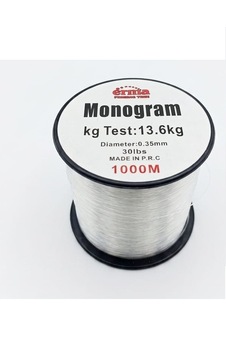 Erma Monogram Misina Beyaz 1000mt 0.30mm