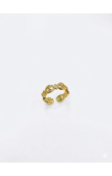 Mepa Ayarlanabilir 14 K Gold Zirkon Taşlı Pirinç Bijuteri Yüzük - Yz0211 Najmaddin Altın Mepa Ayarlanabilir 14 K Gold Zirkon Taşlı Pirinç Bijuteri Yüzük - Yz0211 Najmaddin Altın