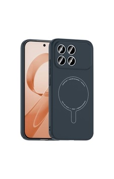 Xiaomi Poco F8 Pro Kılıf M-safe Şarj Özellikli Kamera Korumalı Zore Elio Sert Pc Kapak Xiaomi Poco F8 Pro Zore - Lacivert