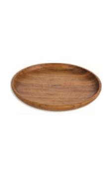 Acacıa Servis Tabak 25 Cm Rio-25 Altın - Beyaz Acacıa Servis Tabak 25 Cm Rio-25 Altın - Beyaz