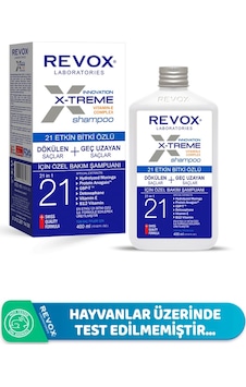 Revox X-Treme Dökülen ve Geç Uzayan Saçlar için Özel Bakım Şampuanı 400 ML Revox X-Treme Dökülen ve Geç Uzayan Saçlar için Özel Bakım Şampuanı 400 ML