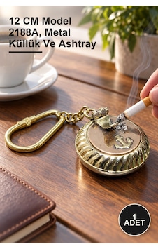 1 Adet Pirinç Küllük 12 Cm Model 2188a, Metal Küllük Ve Ashtray