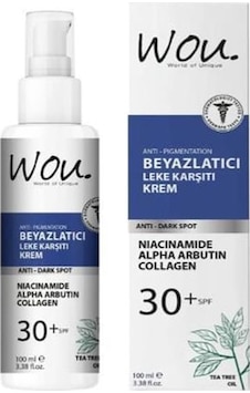 Wou Leke Karşıtı Beyazlatıcı Krem SPF30+ 100 ML Wou Leke Karşıtı Beyazlatıcı Krem SPF30+ 100 ML