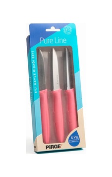 Pirge Pure Line Pembe Meyve Bıçağı Seti 9 Cm 6'lı Pembe Pirge Pure Line Pembe Meyve Bıçağı Seti 9 Cm 6'lı Pembe