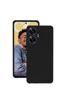 Realme C55 Kılıf Kamera Korumalı Silikon Rubber Arka Kapak Siyah Realme C55 Kılıf Kamera Korumalı Silikon Rubber Arka Kapak Siyah