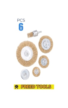 Pimli Tel Matkap Fırça 6 Parça Set