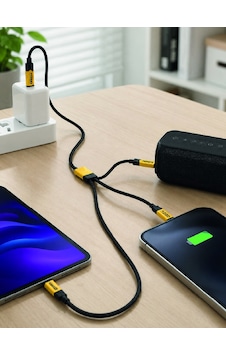 Usb 3'ü 1 Arada Şarj Kablosu 240w Pd Destekli Çoklu Şarj Kablosu Android Usb 3'ü 1 Arada Şarj Kablosu 240w Pd Destekli Çoklu Şarj Kablosu Android
