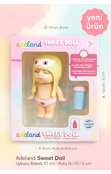 Adeland Sweet Doll Uykucu Bebek 10 Cm Kutu 14 10 5 Cm Sarı Noktalı Adeland Sweet Doll Uykucu Bebek 10 Cm Kutu 14 10 5 Cm Sarı Noktalı