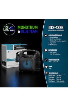 Gts 1386 Bluetooth Mini Speaker Siyah Gts 1386 Bluetooth Mini Speaker Siyah