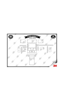 Ford Connect 2006-2009 Torpido Konsol Trim Göğüs Maun Kaplama Set 22 Parça Gümüş Ford Connect 2006-2009 Torpido Konsol Trim Göğüs Maun Kaplama Set 22 Parça Gümüş