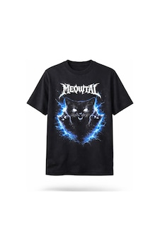 Dark Line Meowtal %100 Pamuk Unisex Siyah Oversize T-shirt Siyah Dark Line Meowtal %100 Pamuk Unisex Siyah Oversize T-shirt Siyah