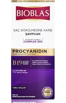 Bioblas Procyanidin Saç Dökülmesine & Yağlanmaya Karşı Şampuan 360 Ml Yeni Ambalaj Bioblas Procyanidin Saç Dökülmesine & Yağlanmaya Karşı Şampuan 360 Ml Yeni Ambalaj