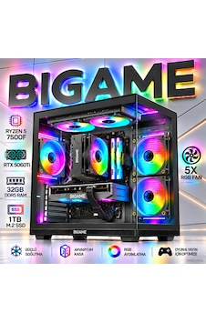 Paradise V8 Ryzen 5 7500f Rtx 5060ti 32gb Ram 1tb M2 Ssd Akvaryum Gaming Sistem Paradise V8 Ryzen 5 7500f Rtx 5060ti 32gb Ram 1tb M2 Ssd Akvaryum Gaming Sistem