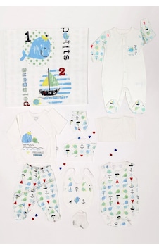 İmaj Baby Unisex Bebek Hastane Çıkış Seti 10 Lu Açık Bej