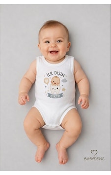 Babyden's İlk Dişim Çıktı Baskılı Kolsuz Bebek Body %100 Pamuk Unisex Diş Buğdayı Konsept Çıtçıtlı Zıbın Beyaz Babyden's İlk Dişim Çıktı Baskılı Kolsuz Bebek Body %100 Pamuk Unisex Diş Buğdayı Konsept Çıtçıtlı Zıbın Beyaz