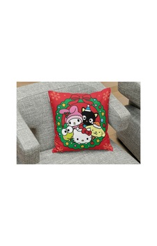 Yeniyıl Noel Temalı Sanrio Karakterleri Desenli Yastık Kılıfı Çok Renklı Yeniyıl Noel Temalı Sanrio Karakterleri Desenli Yastık Kılıfı Çok Renklı