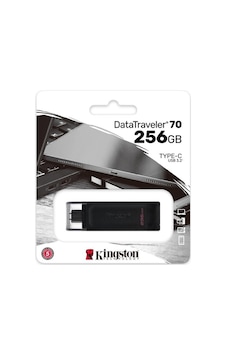 Kingston DT70/256GB 3.2 Gen 1 Type-C Flash Bellek Kingston DT70/256GB 3.2 Gen 1 Type-C Flash Bellek