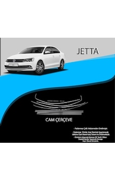 Vw Jetta Krom Cam Çerçevesi 2014-2018 Model 12 Parça