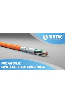 Birtaş Ef619x-cpur-4x6 ,kesit 6mm² 4-damar/çok Telli Blendajlı Hareketli Pur Servo Motor Kablo Birtaş Ef619x-cpur-4x6 ,kesit 6mm² 4-damar/çok Telli Blendajlı Hareketli Pur Servo Motor Kablo