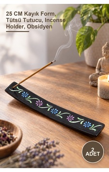 2 Adet Obsidian Taşı Kayık Tütsülük 25 Cm Kayık Form, Tütsü Tutucu, Incense Holder, Obsidyen 2 Adet Obsidian Taşı Kayık Tütsülük 25 Cm Kayık Form, Tütsü Tutucu, Incense Holder, Obsidyen