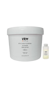 VRM Rtv-2 Yarı Şeffaf - Kalıp Silikonu (20 Shore) 5 KG VRM Rtv-2 Yarı Şeffaf - Kalıp Silikonu (20 Shore) 5 KG