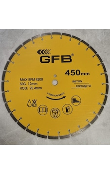 Gfb 2371 Elmas Testere Beton Kesme Diski 450 Mm Profesyonel Kesim Diski Gfb 2371 Elmas Testere Beton Kesme Diski 450 Mm Profesyonel Kesim Diski