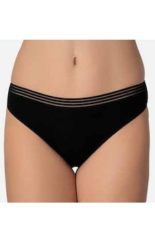 İmer Bayan Modal İnce Tül Çizgili Lastik Slip Bikini Külot 4275 Siyah İmer Bayan Modal İnce Tül Çizgili Lastik Slip Bikini Külot 4275 Siyah