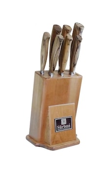 Sürbısa 61508 - Sürmene Şef Bıçakları Seti - 7 Li Set Sarı Sürbısa 61508 - Sürmene Şef Bıçakları Seti - 7 Li Set Sarı