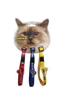 Eurocat Kedi Boyun Tasması Bayrak Desenli 10mm/28 CM (3 Adet) Eurocat Kedi Boyun Tasması Bayrak Desenli 10mm/28 CM (3 Adet)
