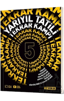 5. Sınıf Yarıyıl Tatil Kitabı Hız Yayınları Ortaokul Ciltli