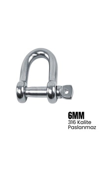 Shuıvan Zincir Kilidi 6mm Standart Tip - 316 Paslanmaz-1640 Shuıvan Zincir Kilidi 6mm Standart Tip - 316 Paslanmaz-1640