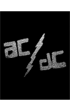 Zepplin Giyim Ac Dc Sprayed Büyük Sırt Patch Yama Zepplin Giyim Ac Dc Sprayed Büyük Sırt Patch Yama