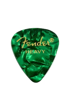 Fender 1980351971 Premium Celluloid 351 Shape Heavy Gitar Penası Green Moto Yeşil İnci Desen Sert Yapı İle Net Ve Parlak Ton 12'li Fender 1980351971 Premium Celluloid 351 Shape Heavy Gitar Penası Green Moto Yeşil İnci Desen Sert Yapı İle Net Ve Parlak Ton 12'li