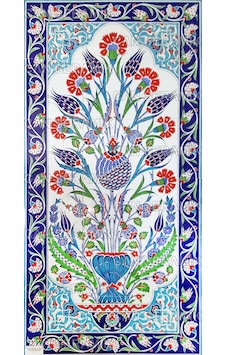 Can Seramik - 60x120 CM El Dekoru İznik Çini Pano Can Seramik - 60x120 CM El Dekoru İznik Çini Pano
