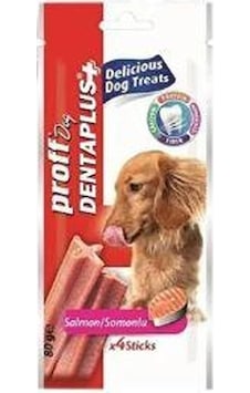 Proff Dental Plus Somonlu Köpek Ödülü Diş Temizleyici Kaşıyıcı 4'lü Proff Dental Plus Somonlu Köpek Ödülü Diş Temizleyici Kaşıyıcı 4'lü